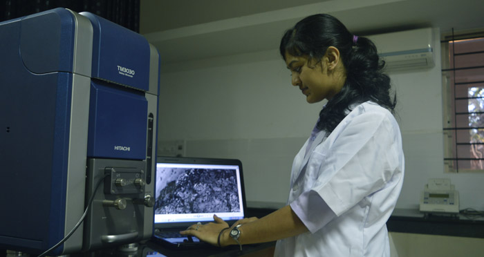 Students in a science laboratory